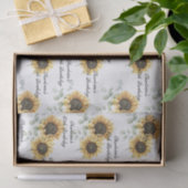 Bloemen Zonnebloem Eucalyptus 60e verjaardag Custo Tissuepapier (Geschenk)