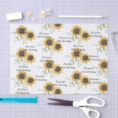 Bloemen Zonnebloem Eucalyptus 60e verjaardag Custo Tissuepapier (Craft)