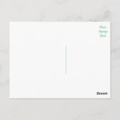 Bloemen Zonnebloem Geel & Groene Bloem Briefkaart (Achterkant)