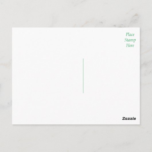 Bloemen Zonnebloem Geel & Groene Bloem Briefkaart (Achterkant)