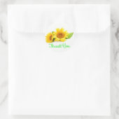 Bloemen Zonnebloem Gele Zonnebloem Ronde Sticker (Tas)