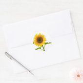 Bloemen Zonnebloem Gele Zonnebloem Ronde Sticker (Envelop)