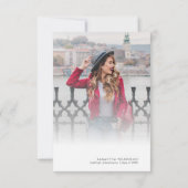 Bloemen Zonnebloem Graduation Party 2025 Uitnodigi Kaart (Achterkant)