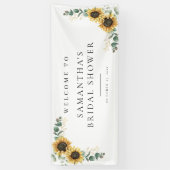 Bloemen Zonnebloem Liefde in Bloom Vrijgezellenfee Spandoek (Verticaal)