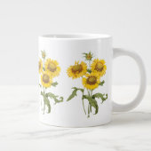 bloemen zonnebloem met bloemen door roodoute grote koffiekop (Rechts)