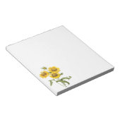  bloemen zonnebloem met bloemen door roodoute notitieblok (Schuin)