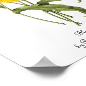 bloemen zonnebloem met bloemen door roodoute poster (Hoek)