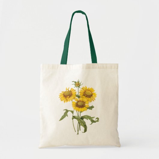  bloemen zonnebloem met bloemen door roodoute tote bag (Voorkant)