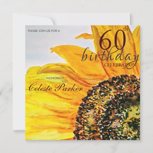 Bloemen Zonnebloem Milestone Verjaardag Kaart (Voorkant)