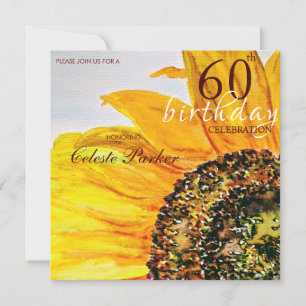 Bloemen Zonnebloem Milestone Verjaardag Kaart