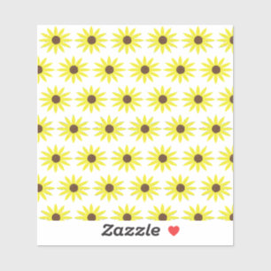 Bloemen Zonnebloem Patronen Gouden Gele Bloemen Sticker