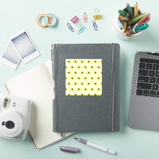 Bloemen Zonnebloem Patronen Gouden Gele Bloemen Sticker (iPad Cover)