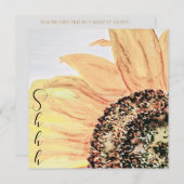 Bloemen Zonnebloem Verrassing Verjaardagsfeest Kaart (Voorkant / Achterkant)