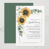 Bloemen Zonnebloem Vrijgezellenfeest Kaart (Voorkant / Achterkant)