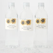 Bloemen Zonnebloem Vrijgezellenfeest Waterfles Etiket (Flessen)