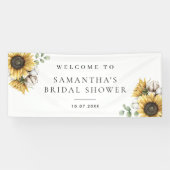 Bloemen Zonnebloem Zomer Vrijgezellenfeest Spandoek (Horizontaal)