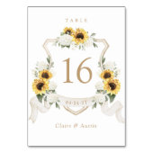 Bloemen Zonnebloemen Hydrangea Crest Tafelnummer (Achterkant)
