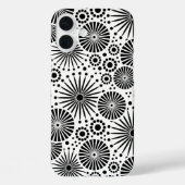 bloemen Zwart en Wit vector bloempatroon Case-Mate iPhone Case (Achterkant)