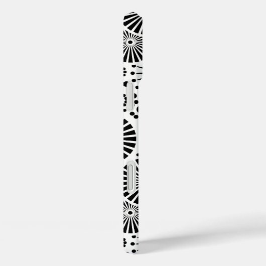 bloemen Zwart en Wit vector bloempatroon Case-Mate iPhone Case (Achterkant / Rechts)