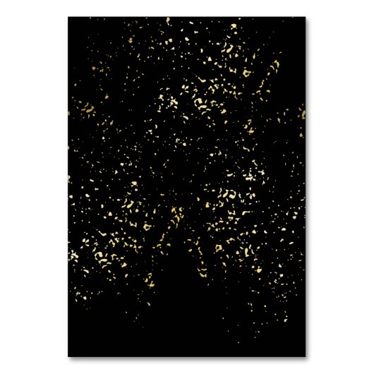 Bloemen Zwart Goud 50ste bruiloft Jubileum Kaart (Achterkant)