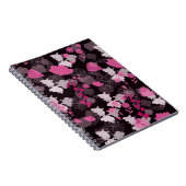 bloemen zwart notitieboek (Rechterzijde)