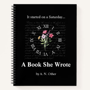 Bloemen & Zwart Pretend Boek Hoesje Notitieboek