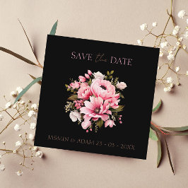 Bloemen Zwart Roze Bloemen Donker Esthetische Brui Save The Date