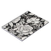  Bloemen Zwart-wit Classic Notitieboek (Linkerzijde)