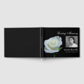 Bloemen Zwart-wit Foto Begrafenismonument Gastenboek (Volledig)