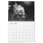 Bloemen zwart-wit fotografie kalender (Jan 2026)