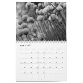 Bloemen zwart-wit fotografie kalender (Mar 2027)