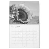Bloemen zwart-wit fotografie kalender (Feb 2027)