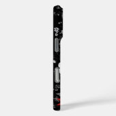  Bloemen Zwart Wit Rood Motief Case-Mate iPhone Case (Achterkant / Rechts)