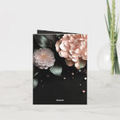 Bloemen Zwarte achtergrond Verrassing Verjaardagsf (Achterkant)