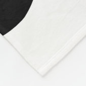 Bloemen Zwarte Bloem Fleece Deken (Hoek)