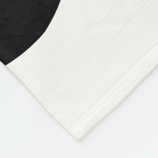 Bloemen Zwarte Bloem Fleece Deken (Hoek)