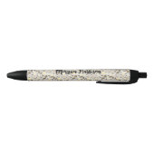 bloemen zwarte inkt pen (Bodem)