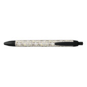 bloemen zwarte inkt pen (Achterkant)