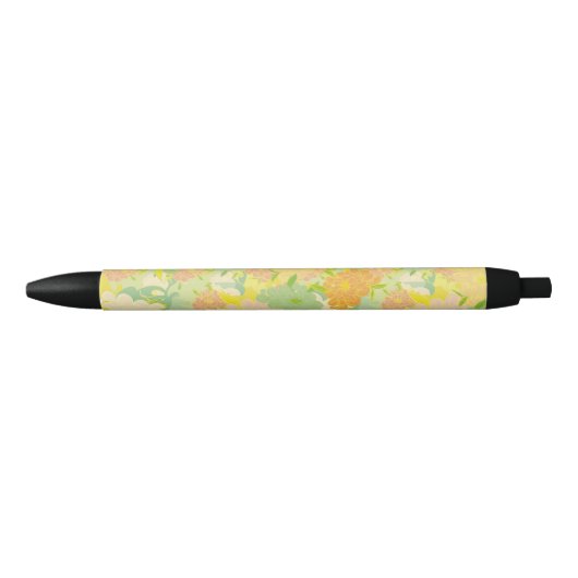 Bloemen Zwarte Inkt Pen (Voorkant)