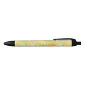 Bloemen Zwarte Inkt Pen (Bovenkant)