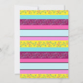 Bloemen Zwarte Taco Twosday Mexicaanse 2e verjaard Kaart (Achterkant)