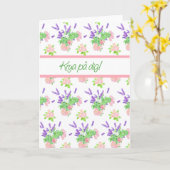  Bloemen Zweeds Taal Groet Get Well Kaart (Gele Bloem)