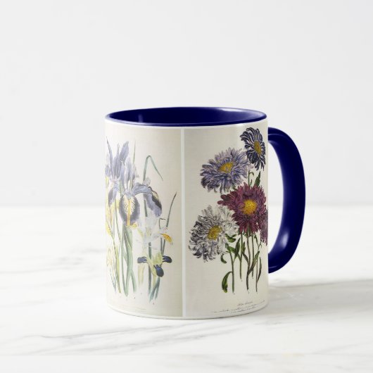  bloemen, zweren, riemen en papaverbloemen mok (Voorkant rechts)