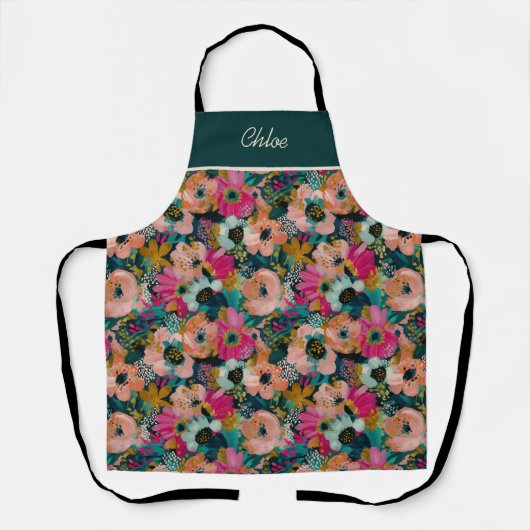 Bloemenaam schort (Voorkant)