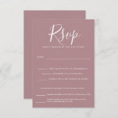 bloemenaanbidding RSVP kaartje (Voorkant / Achterkant)