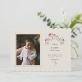  bloemenaankomst kaart (Staand voorkant)