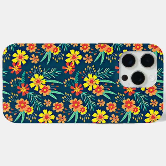 Bloemenachtergrond mooi ontwerp Case-Mate iPhone case (Achterkant (horizontaal))