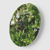 Bloemenachtergrond wandklok (Hoek)