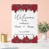 bloemenacrylverf acryl bord (Huwelijk)