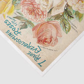 bloemenadvertentie tissuepapier (Detail)